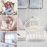Hamac suspendat tip cuib pentru casa si gradina 80x45x63 cm